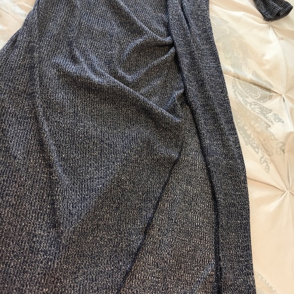 🆕 Sexy Dark Grey knit Slit Dress - Picture 3 of 3